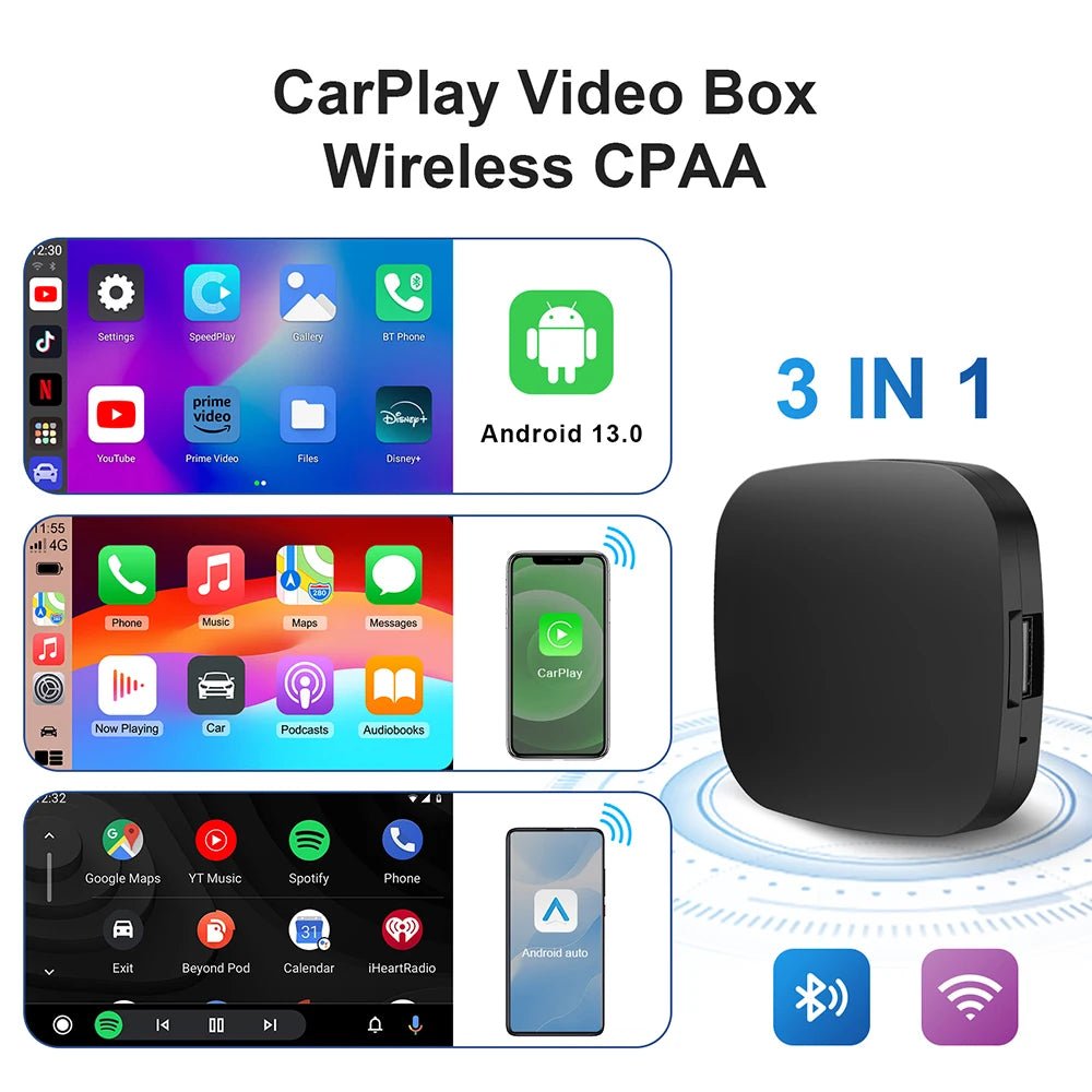 CarLink CarPlay AI BoxX 2025 - Wireless CarPlay Android Auto And Android TV Apps