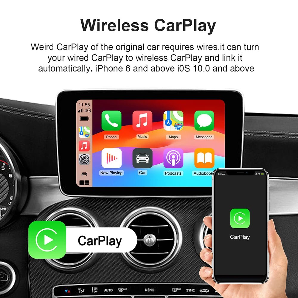 CarLink CarPlay AI BoxX 2025 - Wireless CarPlay Android Auto And Android TV Apps