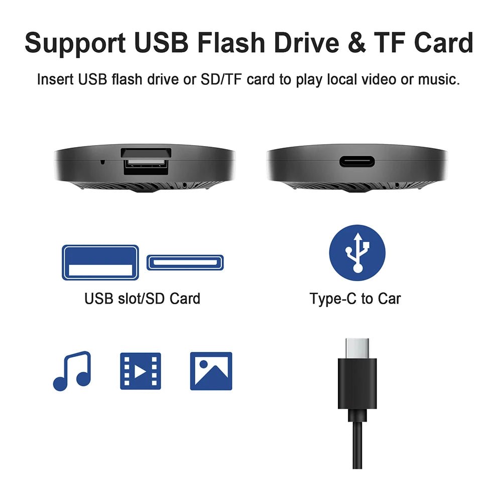 CarLink CarPlay AI BoxX 2025 - Wireless CarPlay Android Auto And Android TV Apps