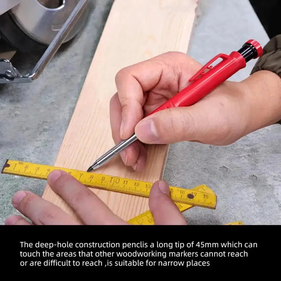 Carpenter Pencil Set Deep Hole Maker And Sharpener Tools