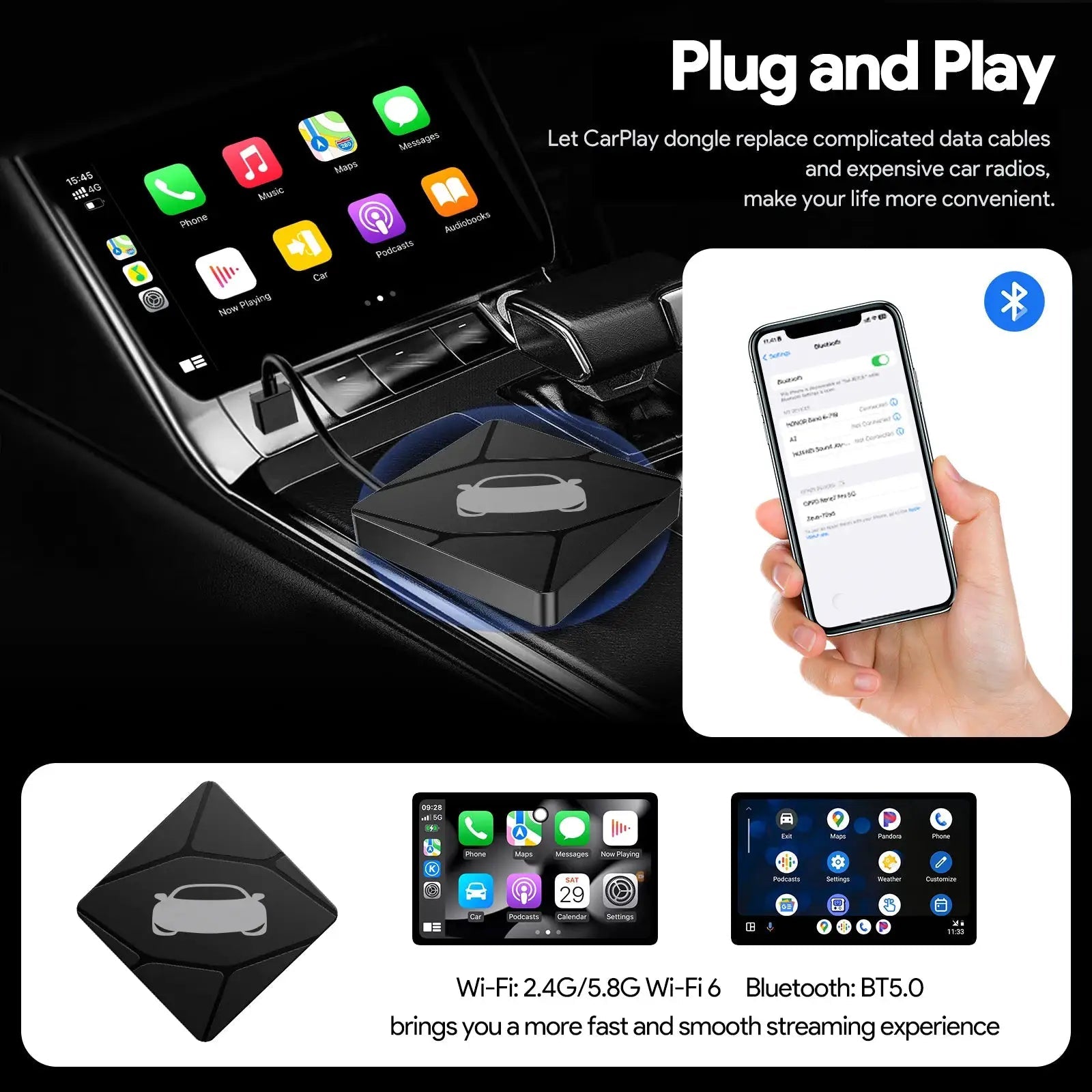 CarPlay And Android Auto Mazda Adapter