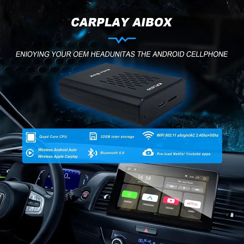 CarPlay Box For Drivers With Netflix