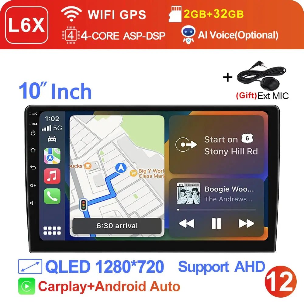 CarPlay Head Unit for Driver Safety