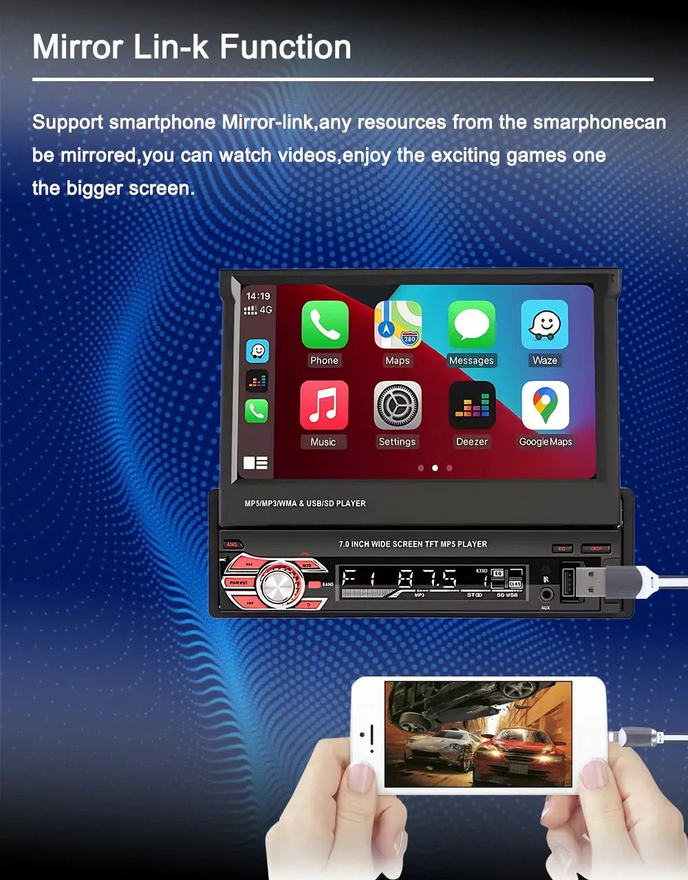 CarPlay MP5 Receiver for Drivers