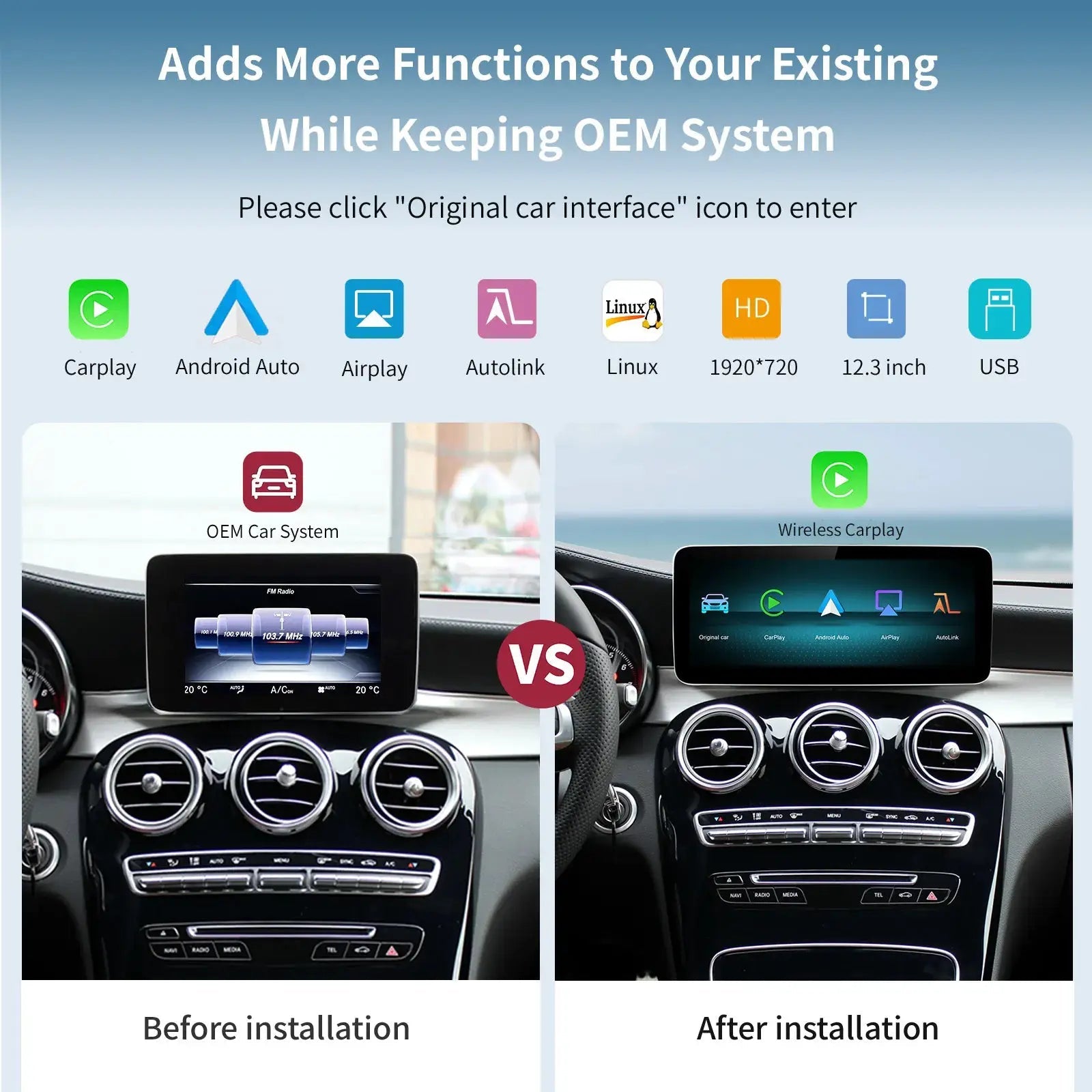 CarPlay Upgrade for NTG5 Mercedes