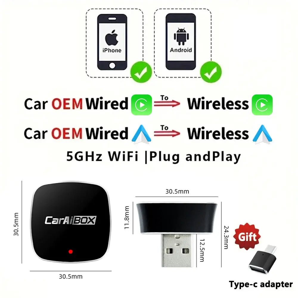 CarPlay Wireless Adapter for Drivers