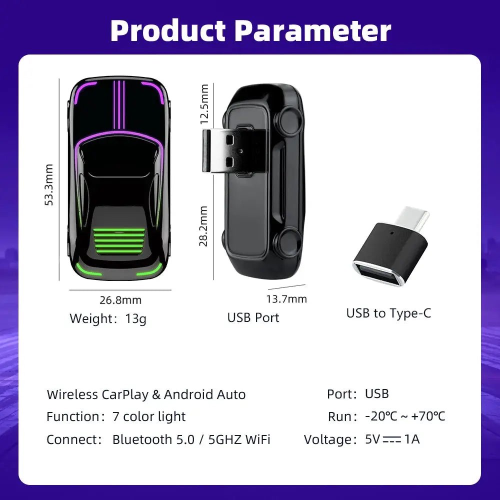 CarPlay Wireless Adapter for Drivers