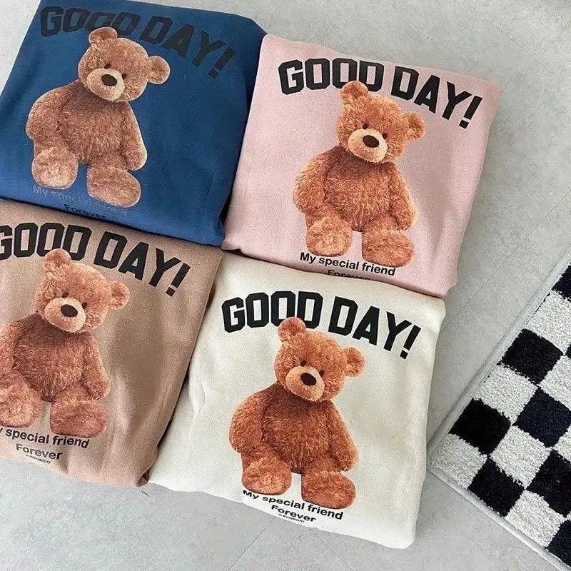 Cartoon Bear Dog Shirt Chic Design With Vibrant Colors