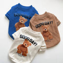 Cartoon Bear Pet Shirt for Dogs Chic Design Vibrant Colors