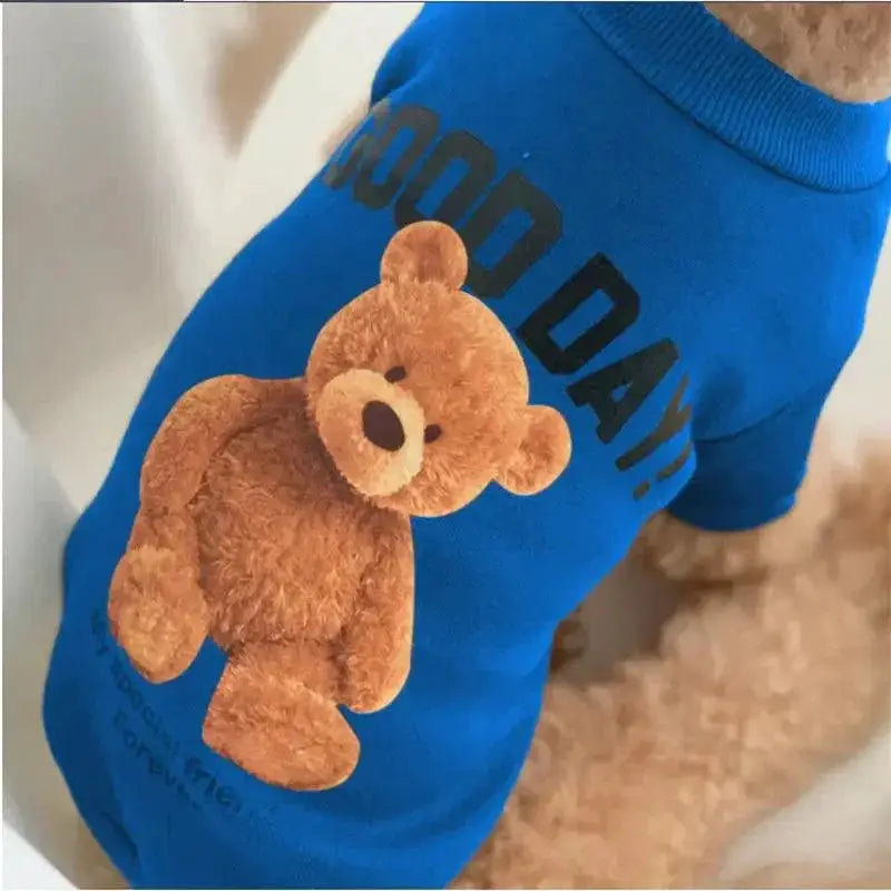 Cartoon Bear Dog Shirt Chic Design With Vibrant Colors