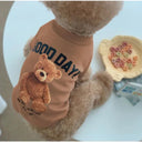 Cartoon Bear Pet Shirt for Dogs Chic Design Vibrant Colors