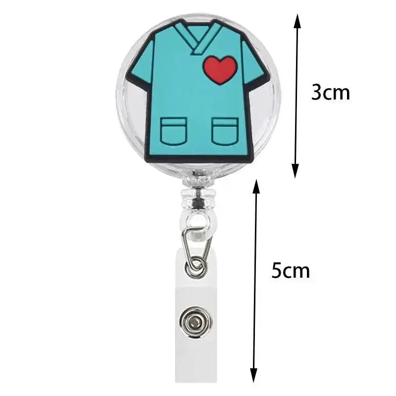 Cartoon Giraffe Koala Retractable Badge Reel Cute Holder