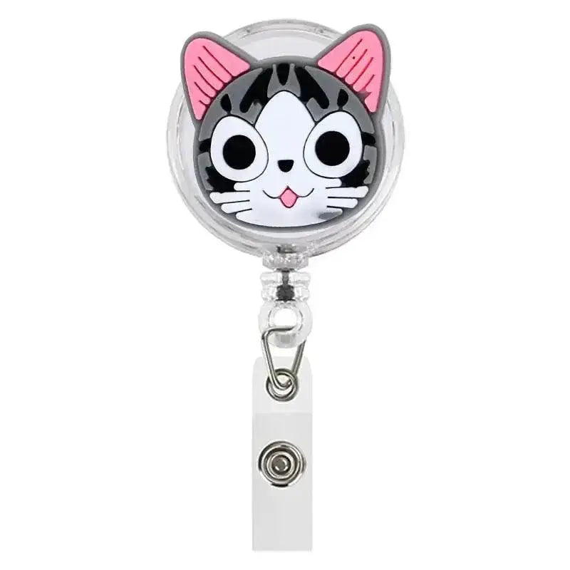 Cartoon Giraffe Koala Retractable Badge Reel Cute Holder