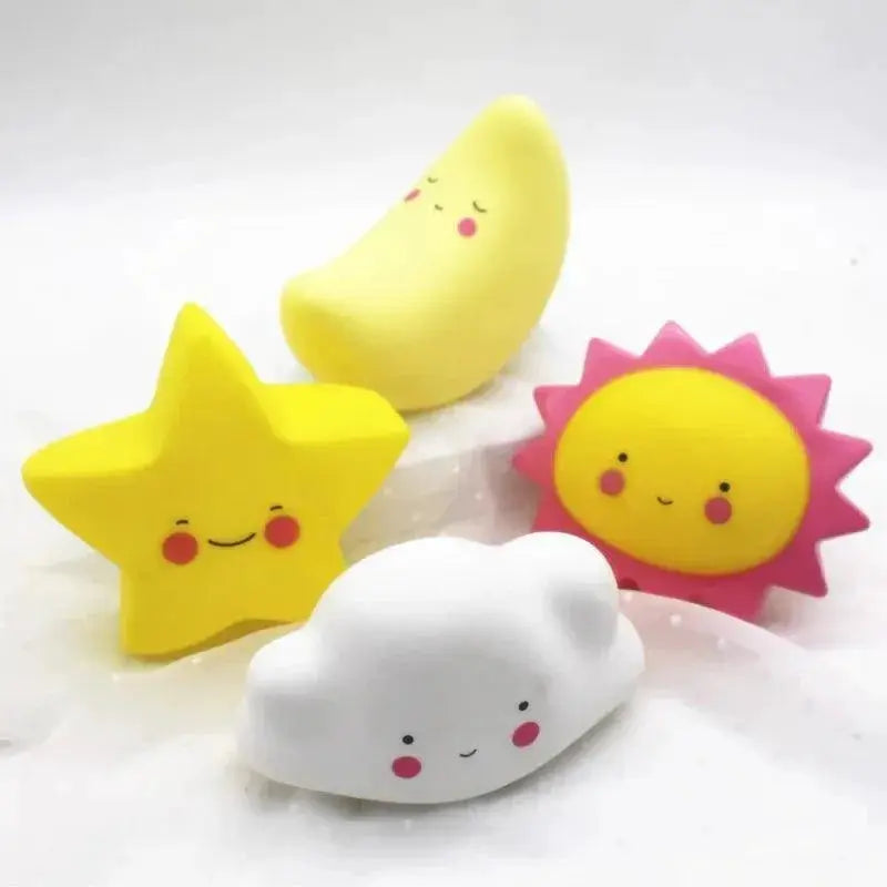 Cartoon Moon and Star LED Night Light Safe Gift for Kids