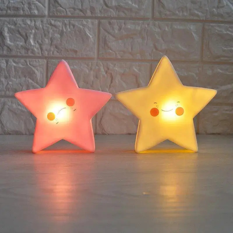 Cartoon Moon and Star LED Night Light Safe Gift for Kids