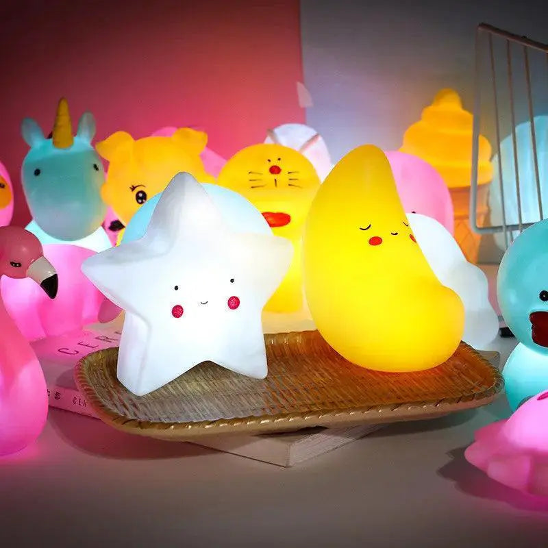 Cartoon Night Lights For Kids LED Cute Decoration Lamps