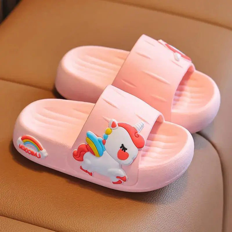 Cartoon Unicorn Kids Slippers Enchanting Antislip Shoes