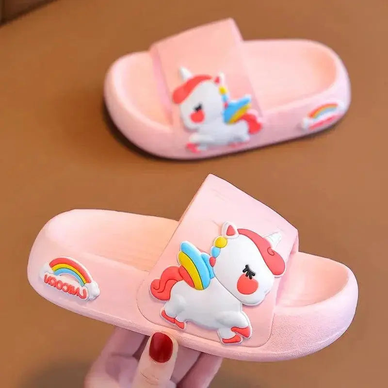 Cartoon Unicorn Kids Slippers Enchanting Antislip Shoes