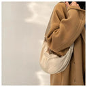 Casual Canvas Hobo Crossbody Bag For Women With Shoulder Tote Purse Everyday Bag