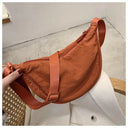Casual Canvas Hobo Crossbody Bag For Women With Shoulder Tote Purse Everyday Bag