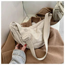 Casual Canvas Hobo Crossbody Bag For Women With Shoulder Tote Purse Everyday Bag