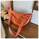 Casual Canvas Hobo Crossbody Bag For Women With Shoulder Tote Purse Everyday Bag