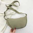 Casual Canvas Hobo Crossbody Bag For Women With Shoulder Tote Purse Everyday Bag