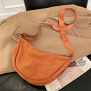 Casual Canvas Hobo Crossbody Bag For Women With Shoulder Tote Purse Everyday Bag