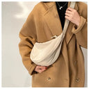 Casual Canvas Hobo Crossbody Bag For Women With Shoulder Tote Purse Everyday Bag