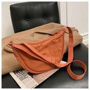 Casual Canvas Hobo Crossbody Bag For Women With Shoulder Tote Purse Everyday Bag