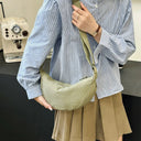 Casual Canvas Hobo Crossbody Bag For Women With Shoulder Tote Purse Everyday Bag