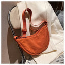 Casual Canvas Hobo Crossbody Bag For Women With Shoulder Tote Purse Everyday Bag