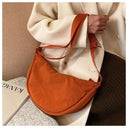 Casual Canvas Hobo Crossbody Bag For Women With Shoulder Tote Purse Everyday Bag
