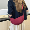 Casual Canvas Hobo Crossbody Bag For Women With Shoulder Tote Purse Everyday Bag