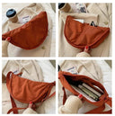 Casual Canvas Hobo Crossbody Bag For Women With Shoulder Tote Purse Everyday Bag