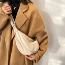 Casual Canvas Hobo Crossbody Bag For Women With Shoulder Tote Purse Everyday Bag