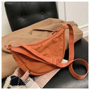 Casual Canvas Hobo Crossbody Bag For Women With Shoulder Tote Purse Everyday Bag