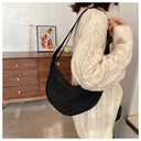 Casual Canvas Hobo Crossbody Bag For Women With Shoulder Tote Purse Everyday Bag