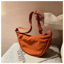 Casual Canvas Hobo Crossbody Bag For Women With Shoulder Tote Purse Everyday Bag