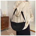 Casual Canvas Hobo Crossbody Bag For Women With Shoulder Tote Purse Everyday Bag