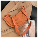 Casual Canvas Hobo Crossbody Bag For Women With Shoulder Tote Purse Everyday Bag