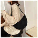 Casual Canvas Hobo Crossbody Bag For Women With Shoulder Tote Purse Everyday Bag