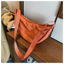 Casual Canvas Hobo Crossbody Bag For Women With Shoulder Tote Purse Everyday Bag