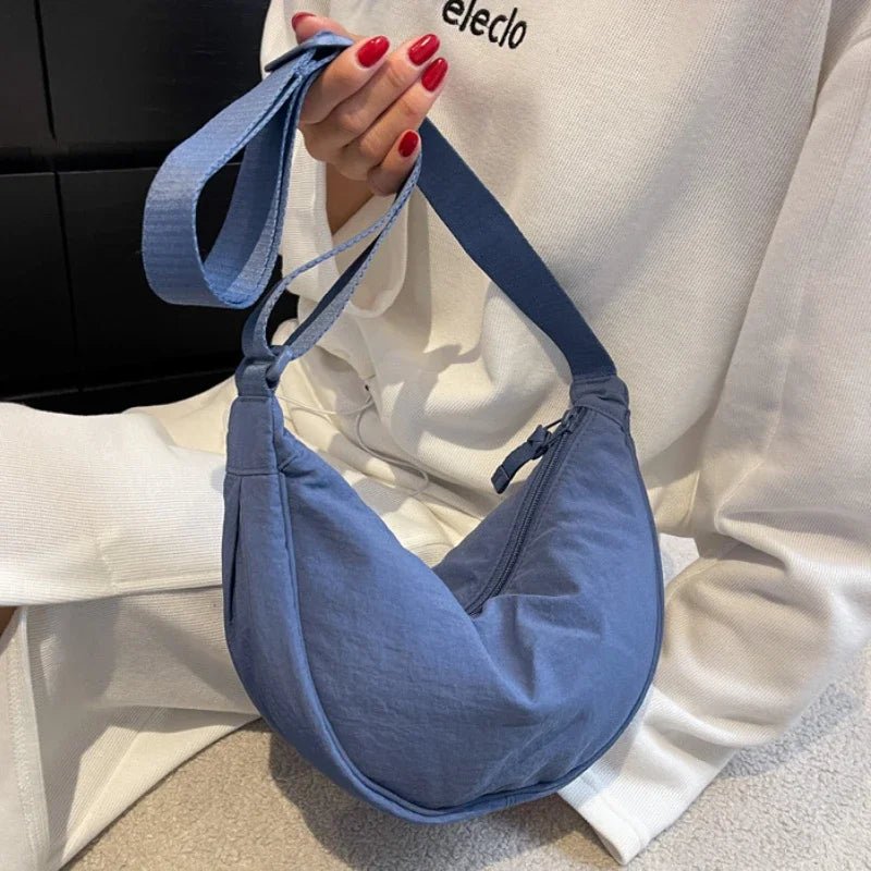 Casual Canvas Hobo Crossbody Bag For Women With Shoulder Tote Purse Everyday Bag