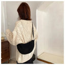 Casual Canvas Hobo Crossbody Bag For Women With Shoulder Tote Purse Everyday Bag