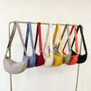 Casual Canvas Hobo Crossbody Bag For Women With Shoulder Tote Purse Everyday Bag
