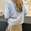 Casual Canvas Hobo Crossbody Bag For Women With Shoulder Tote Purse Everyday Bag