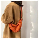 Casual Canvas Hobo Crossbody Bag For Women With Shoulder Tote Purse Everyday Bag