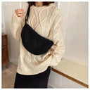 Casual Canvas Hobo Crossbody Bag For Women With Shoulder Tote Purse Everyday Bag