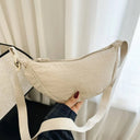 Casual Canvas Hobo Crossbody Bag For Women With Shoulder Tote Purse Everyday Bag